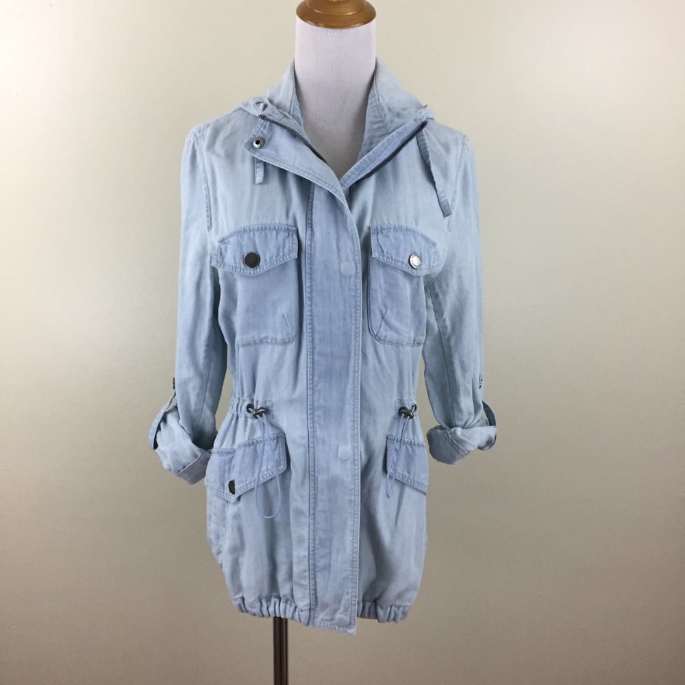 Bcbgeneration Light Blue/Wash Drawstring Waist & … - image 6